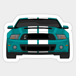 MUSTANG SHELBY GT500 TEAL Sticker